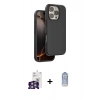 MARSİLYAN™- iPhone 16 Pro Max Kılıf Kıvılcım Çizgi Serisi - Siyah Joko Magic 5D Cam + Bilvis Titan Kamera Lens - GS