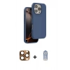 MARSİLYAN™- iPhone 16 Pro Max Kılıf Kıvılcım Çizgi Serisi - Siyah Joko Magic 5D Cam + Pers Alüminyum Kamera Lens - CLTM