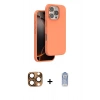 MARSİLYAN™- iPhone 16 Pro Max Kılıf Kıvılcım Çizgi Serisi - Siyah Joko Magic 5D Cam + Pers Alüminyum Kamera Lens - CLTM
