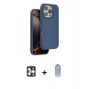 MARSİLYAN™- iPhone 16 Pro Max Kılıf Kıvılcım Çizgi Serisi - Siyah Joko Magic 5D Cam + PVD Metal Kamera Lens - GD