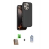 MARSİLYAN™- iPhone 16 Pro Max Kılıf Kıvılcım Çizgi Serisi - Siyah Joko Magic 5D Cam + Raze Metal Kamera Lens - CLTM