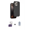 MARSİLYAN™- iPhone 16 Pro Max Kılıf Kıvılcım Çizgi Serisi - Siyah Joko Magic 5D Cam + Bilvis Titan Kamera Lens - SH