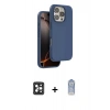 MARSİLYAN™- iPhone 16 Pro Max Kılıf Kıvılcım Çizgi Serisi - Siyah Joko Magic 5D Cam + PVD Metal Kamera Lens - SH