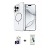 MARSİLYAN™- iPhone 16 Pro Max Kılıf Kıvılcım Form Prime - Şeffaf Pasifik Cam Ekran Koruyucu + Bilvis Titan Kamera Lens - TMGI