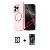MARSİLYAN™- iPhone 16 Pro Max Kılıf Kıvılcım Form Prime - Siyah 360 Mat Full Body Arka Koruyucu + PVD Metal Kamera Lens - GS
