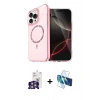 MARSİLYAN™- iPhone 16 Pro Max Kılıf Kıvılcım Form Prime - Siyah 3D Antistatik Cam Ekran Koruyucu + Bilvis Titan Kamera Lens - GS
