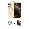 MARSİLYAN™- iPhone 16 Pro Max Kılıf Kıvılcım Form Prime - Siyah 3D Antistatik Mat Seramik Nano Ekran Koruyucu + Pers Alüminyum Kamera Lens - GS