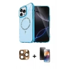 MARSİLYAN™- iPhone 16 Pro Max Kılıf Kıvılcım Form Prime - Siyah 3D Antistatik Mat Seramik Nano Ekran Koruyucu + Çöl Titanyum Pers Alüminyum Kamera Lens