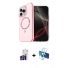 MARSİLYAN™- iPhone 16 Pro Max Kılıf Kıvılcım Form Prime - Siyah 3D Antistatik Seramik Nano Ekran Koruyucu + Bilvis Titan Kamera Lens - TMGI