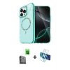 MARSİLYAN™- iPhone 16 Pro Max Kılıf Kıvılcım Form Prime - Siyah 3D Antistatik Seramik Nano Ekran Koruyucu + Siyah Raze Metal Kamera Lens