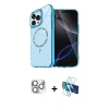 MARSİLYAN™- iPhone 16 Pro Max Kılıf Kıvılcım Form Prime - Siyah 3D Antistatik Seramik Nano Ekran Koruyucu + Pers Alüminyum Kamera Lens - GS