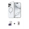 MARSİLYAN™- iPhone 16 Pro Max Kılıf Kıvılcım Form Prime - Siyah Bilvis 3D Cam Ekran Koruyucu + Bilvis Titan Kamera Lens - TMGI