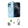 MARSİLYAN™- iPhone 16 Pro Max Kılıf Kıvılcım Form Prime - Siyah Bilvis 3X AR Hayalet Cam Ekran Koruyucu + Raze Metal Kamera Lens - CLTM