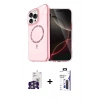 MARSİLYAN™- iPhone 16 Pro Max Kılıf Kıvılcım Form Prime - Siyah Bilvis 3X AR Hayalet Cam Ekran Koruyucu + Bilvis Titan Kamera Lens - GS