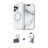 MARSİLYAN™- iPhone 16 Pro Max Kılıf Kıvılcım Form Prime - Siyah Bilvis 3X AR Hayalet Cam Ekran Koruyucu + Bilvis Titan Kamera Lens - GS