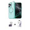 MARSİLYAN™- iPhone 16 Pro Max Kılıf Kıvılcım Form Prime - Siyah Bilvis 3X AR HD Cam Ekran Koruyucu + Bilvis Titan Kamera Lens - TMGI