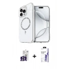 MARSİLYAN™- iPhone 16 Pro Max Kılıf Kıvılcım Form Prime - Siyah Bilvis 3X AR HD Cam Ekran Koruyucu + Bilvis Titan Kamera Lens - TMGI