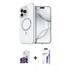 MARSİLYAN™- iPhone 16 Pro Max Kılıf Kıvılcım Form Prime - Siyah Bilvis 3X AR HD Cam Ekran Koruyucu + Bilvis Titan Kamera Lens - GS
