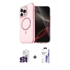MARSİLYAN™- iPhone 16 Pro Max Kılıf Kıvılcım Form Prime - Siyah Bilvis 3X AR HD Cam Ekran Koruyucu + Bilvis Titan Kamera Lens - GS