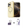 MARSİLYAN™- iPhone 16 Pro Max Kılıf Kıvılcım Form Prime - Siyah Bilvis 3X AR HD Cam Ekran Koruyucu + Bilvis Titan Kamera Lens - GS
