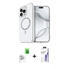 MARSİLYAN™- iPhone 16 Pro Max Kılıf Kıvılcım Form Prime - Siyah Bilvis 3X AR HD Cam Ekran Koruyucu + Raze Metal Kamera Lens - BZ