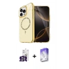MARSİLYAN™- iPhone 16 Pro Max Kılıf Kıvılcım Form Prime - Siyah Bilvis 5in1 3D Magic Cam Ekran Koruyucu + Bilvis Titan Kamera Lens - GS