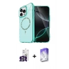 MARSİLYAN™- iPhone 16 Pro Max Kılıf Kıvılcım Form Prime - Siyah Bilvis 5in1 3D Magic Cam Ekran Koruyucu + Bilvis Titan Kamera Lens - GS