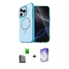 MARSİLYAN™- iPhone 16 Pro Max Kılıf Kıvılcım Form Prime - Siyah Bilvis 5in1 3D Magic Cam Ekran Koruyucu + Raze Metal Kamera Lens - SH