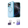 MARSİLYAN™- iPhone 16 Pro Max Kılıf Kıvılcım Form Prime - Siyah Bilvis 5in1 5D Magic Hayalet Cam Ekran Koruyucu + Bilvis Titan Kamera Lens - SH