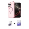 MARSİLYAN™- iPhone 16 Pro Max Kılıf Kıvılcım Form Prime - Siyah Bilvis 5in1 5D Magic Hayalet Cam Ekran Koruyucu + Bilvis Titan Kamera Lens - TMGI