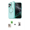 MARSİLYAN™- iPhone 16 Pro Max Kılıf Kıvılcım Form Prime - Siyah Bilvis Hayalet Cam Ekran Koruyucu + Raze Metal Kamera Lens - NLGY