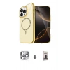 MARSİLYAN™- iPhone 16 Pro Max Kılıf Kıvılcım Form Prime - Siyah Bilvis Hayalet Cam Ekran Koruyucu + Pers Alüminyum Kamera Lens - GI
