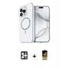 MARSİLYAN™- iPhone 16 Pro Max Kılıf Kıvılcım Form Prime - Siyah Buffer Cam Ekran Koruyucu + PVD Metal Kamera Lens - GD