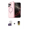 MARSİLYAN™- iPhone 16 Pro Max Kılıf Kıvılcım Form Prime - Siyah Buffer Cam Ekran Koruyucu + Gümüş Bilvis Titan Kamera Lens