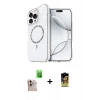 MARSİLYAN™- iPhone 16 Pro Max Kılıf Kıvılcım Form Prime - Siyah Buffer Cam Ekran Koruyucu + Raze Metal Kamera Lens - NLGY