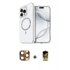 MARSİLYAN™- iPhone 16 Pro Max Kılıf Kıvılcım Form Prime - Siyah Buffer Cam Ekran Koruyucu + Pers Alüminyum Kamera Lens - CLTM