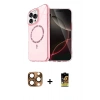 MARSİLYAN™- iPhone 16 Pro Max Kılıf Kıvılcım Form Prime - Siyah Buffer Cam Ekran Koruyucu + Pers Alüminyum Kamera Lens - CLTM