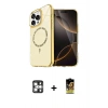 MARSİLYAN™- iPhone 16 Pro Max Kılıf Kıvılcım Form Prime - Siyah Buffer Cam Ekran Koruyucu + PVD Metal Kamera Lens - GS