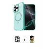 MARSİLYAN™- iPhone 16 Pro Max Kılıf Kıvılcım Form Prime - Siyah Buffer Cam Ekran Koruyucu + PVD Metal Kamera Lens - GS