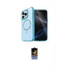 MARSİLYAN™- iPhone 16 Pro Max Kılıf Kıvılcım Form Prime - Siyah Buffer Hayalet Cam Ekran Koruyucu