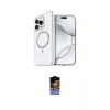 MARSİLYAN™- iPhone 16 Pro Max Kılıf Kıvılcım Form Prime - Siyah Buffer Hayalet Cam Ekran Koruyucu