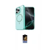 MARSİLYAN™- iPhone 16 Pro Max Kılıf Kıvılcım Form Prime - Siyah Buffer Hayalet Cam Ekran Koruyucu