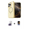 MARSİLYAN™- iPhone 16 Pro Max Kılıf Kıvılcım Form Prime - Siyah Buffer Hayalet Cam Ekran Koruyucu + Bilvis Titan Kamera Lens - TMGI