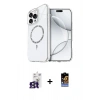 MARSİLYAN™- iPhone 16 Pro Max Kılıf Kıvılcım Form Prime - Siyah Buffer Hayalet Cam Ekran Koruyucu + Bilvis Titan Kamera Lens - TMGI