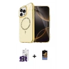 MARSİLYAN™- iPhone 16 Pro Max Kılıf Kıvılcım Form Prime - Siyah Buffer Hayalet Cam Ekran Koruyucu + Bilvis Titan Kamera Lens - SH