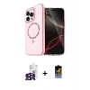 MARSİLYAN™- iPhone 16 Pro Max Kılıf Kıvılcım Form Prime - Siyah Buffer Hayalet Cam Ekran Koruyucu + Bilvis Titan Kamera Lens - SH