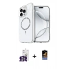 MARSİLYAN™- iPhone 16 Pro Max Kılıf Kıvılcım Form Prime - Siyah Buffer Hayalet Cam Ekran Koruyucu + Bilvis Titan Kamera Lens - GS