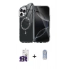 MARSİLYAN™- iPhone 16 Pro Max Kılıf Kıvılcım Form Prime - Siyah Joko Magic 5D Cam + Bilvis Titan Kamera Lens - SH
