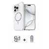 MARSİLYAN™- iPhone 16 Pro Max Kılıf Kıvılcım Form Prime - Siyah Joko Magic 5D Cam + Pers Alüminyum Kamera Lens - GS