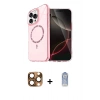 MARSİLYAN™- iPhone 16 Pro Max Kılıf Kıvılcım Form Prime - Siyah Joko Magic 5D Cam + Pers Alüminyum Kamera Lens - CLTM